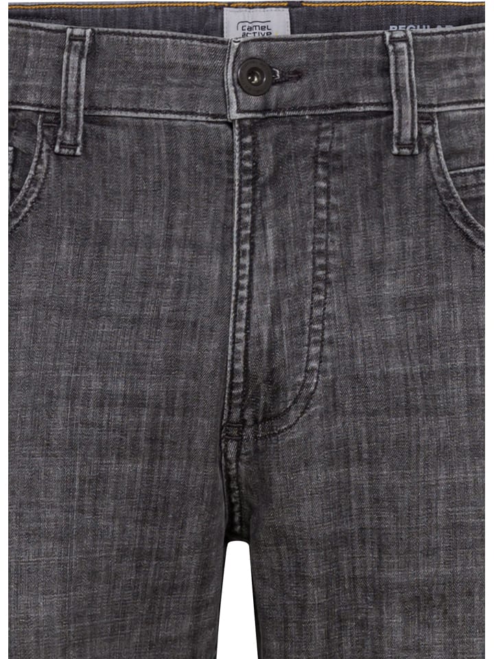 Camel Active Jeans - Regular Fit -  in Anthrazit günstig kaufen