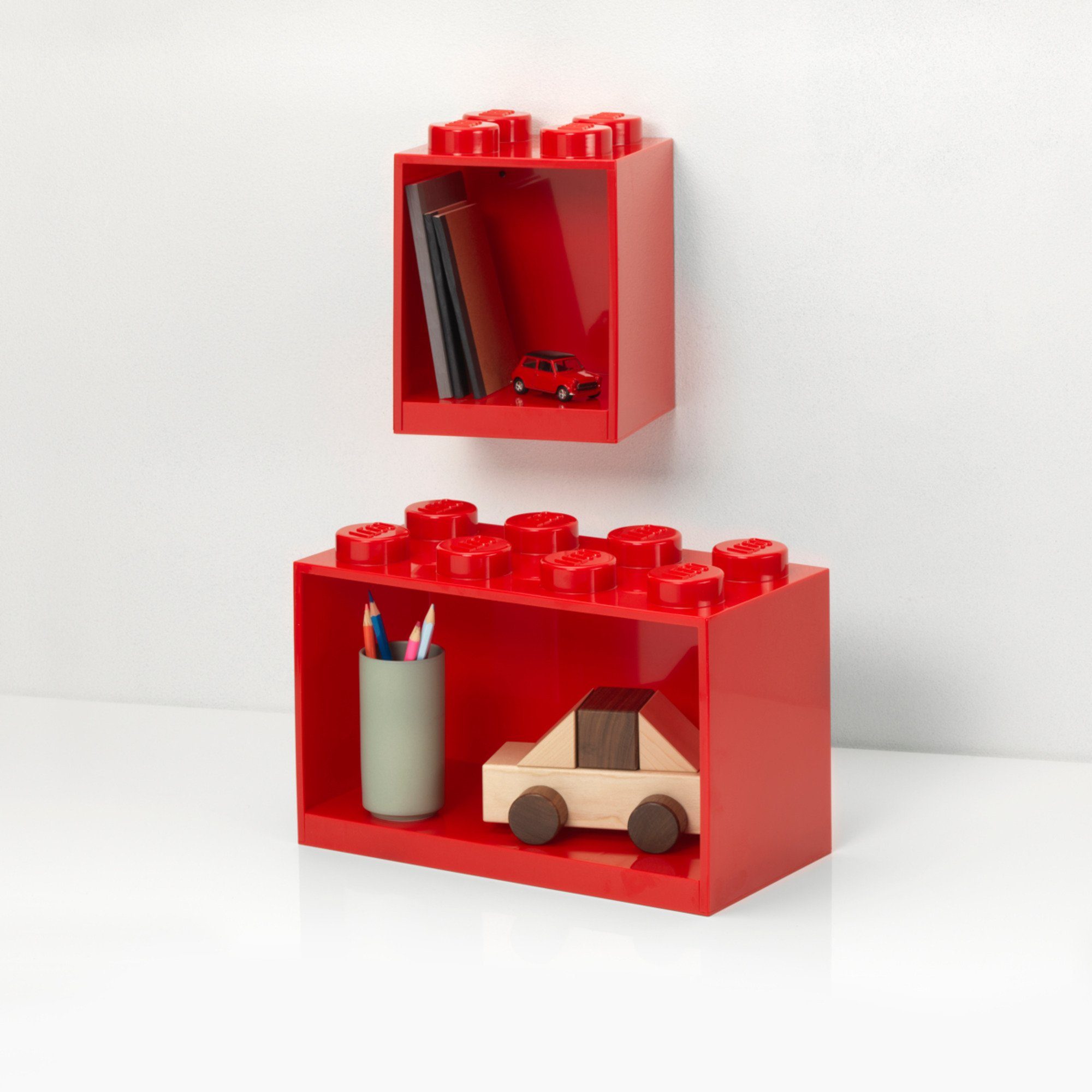 Room Copenhagen Spielzeugtruhe Room Copenhagen LEGO Regal Brick Shelf 8+4, Set
