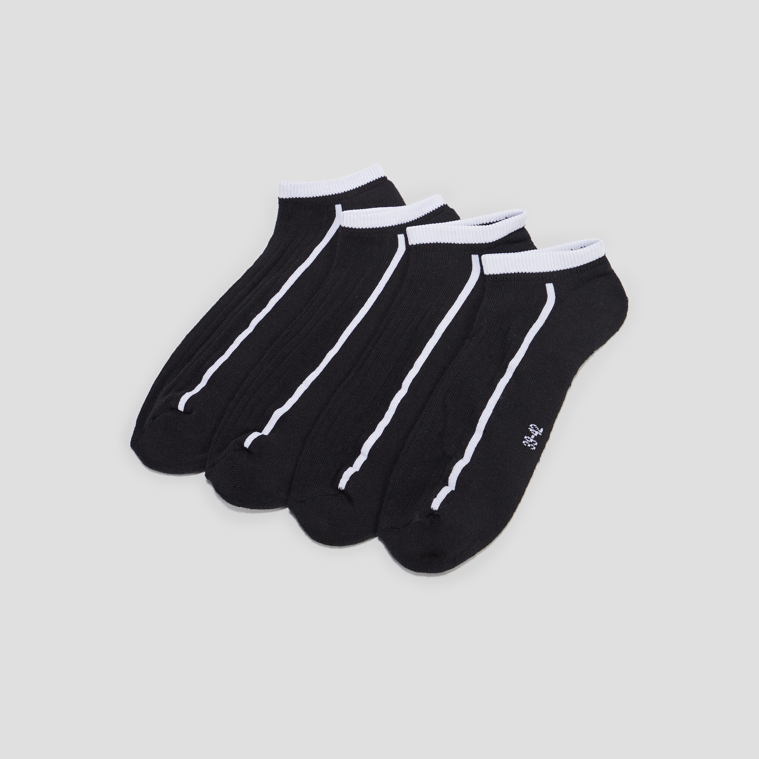 Lot 4 paires de chaussettes noir homme | La Halle