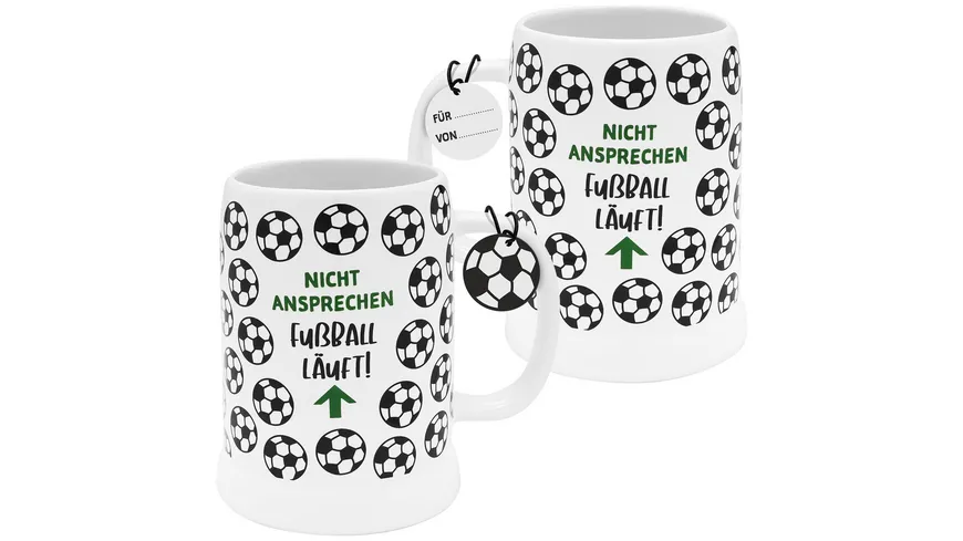 GRUSS&CO Bierkrug M:FUSSBALL