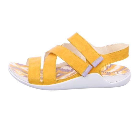 THINK Riemchen Sandalen gelb SANDAAL