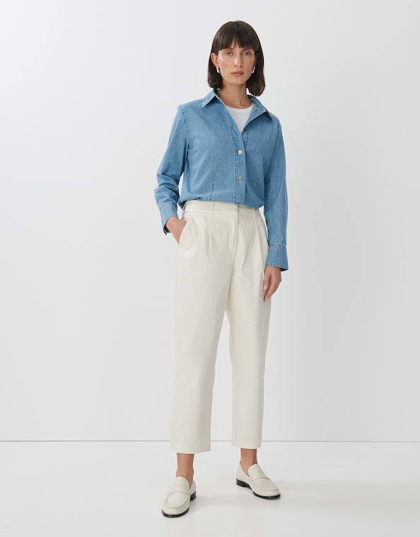 Bundfaltenhose Cosby pure