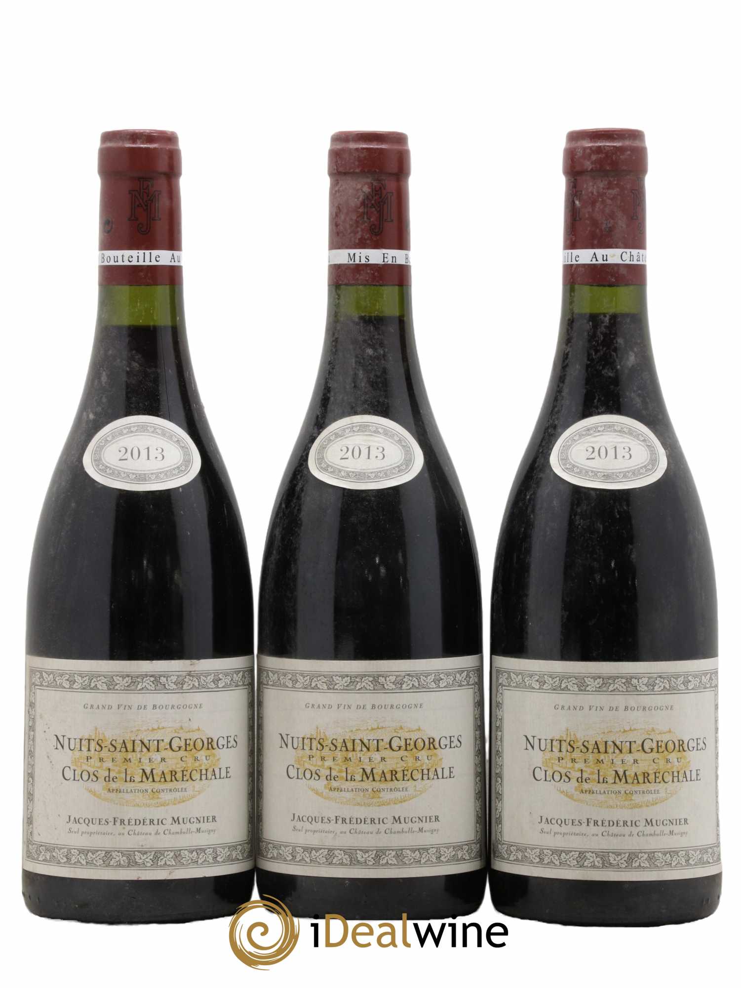 Nuits Saint-Georges 1er Cru Clos de La Maréchale Jacques-Frédéric Mugnier  2013 - Lot de 3 Bouteilles