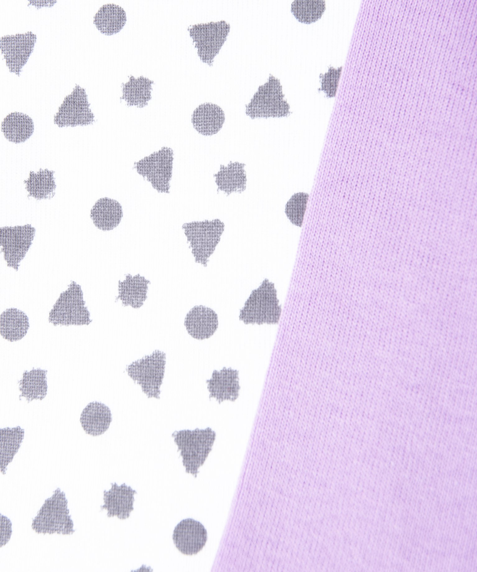 Bodies bébé à manches longues encolure américaine (lot d... violet | GEMO
