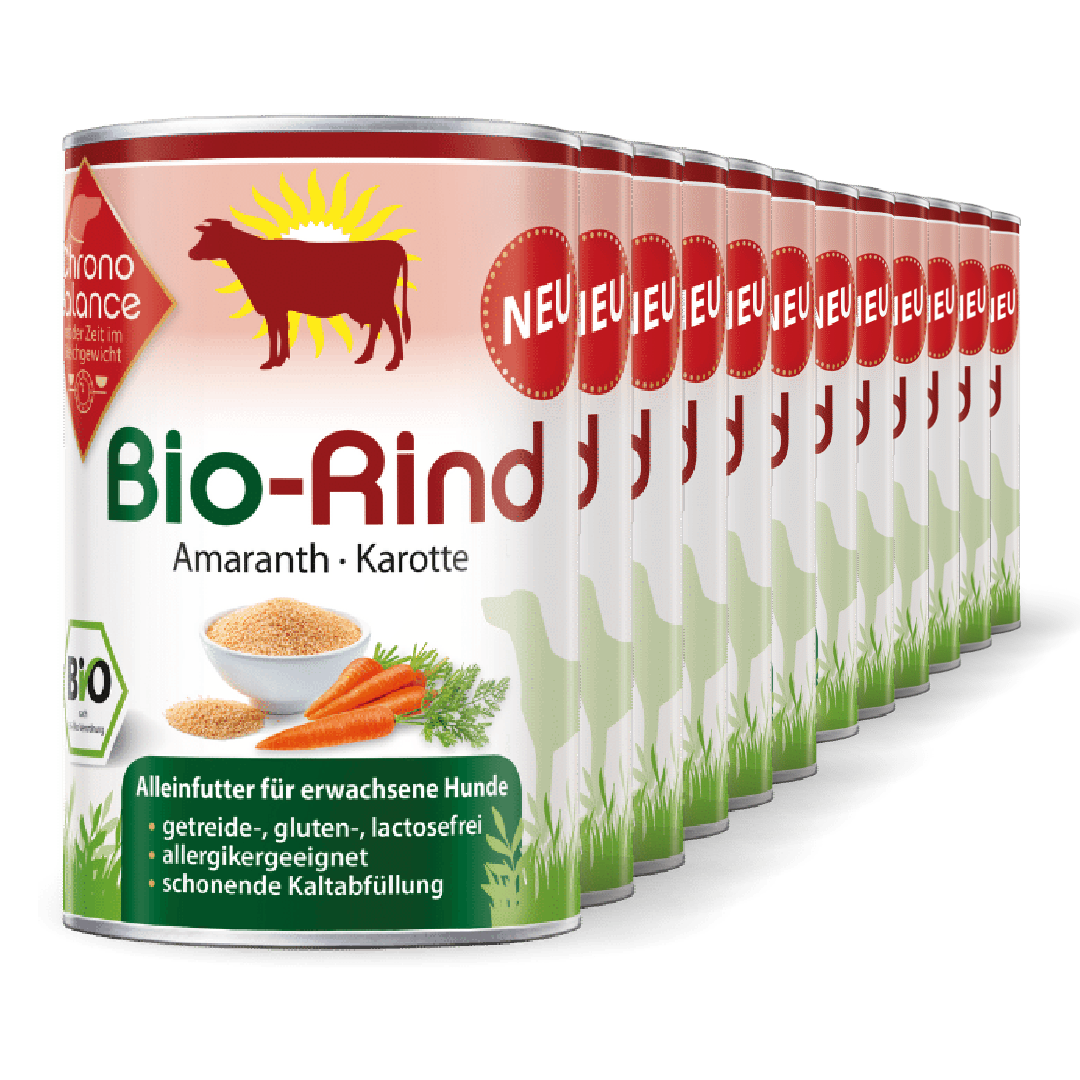 ChronoBalance Hundenassfutter ChronoBalance Alleinfutter Rind mit Amaranth und Karotte 4,8 kg