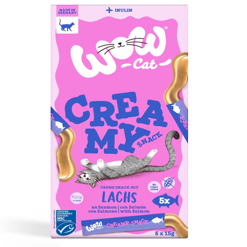 WOW Cat Creamy Snack 5 x 15 g zu TOP-Preisen