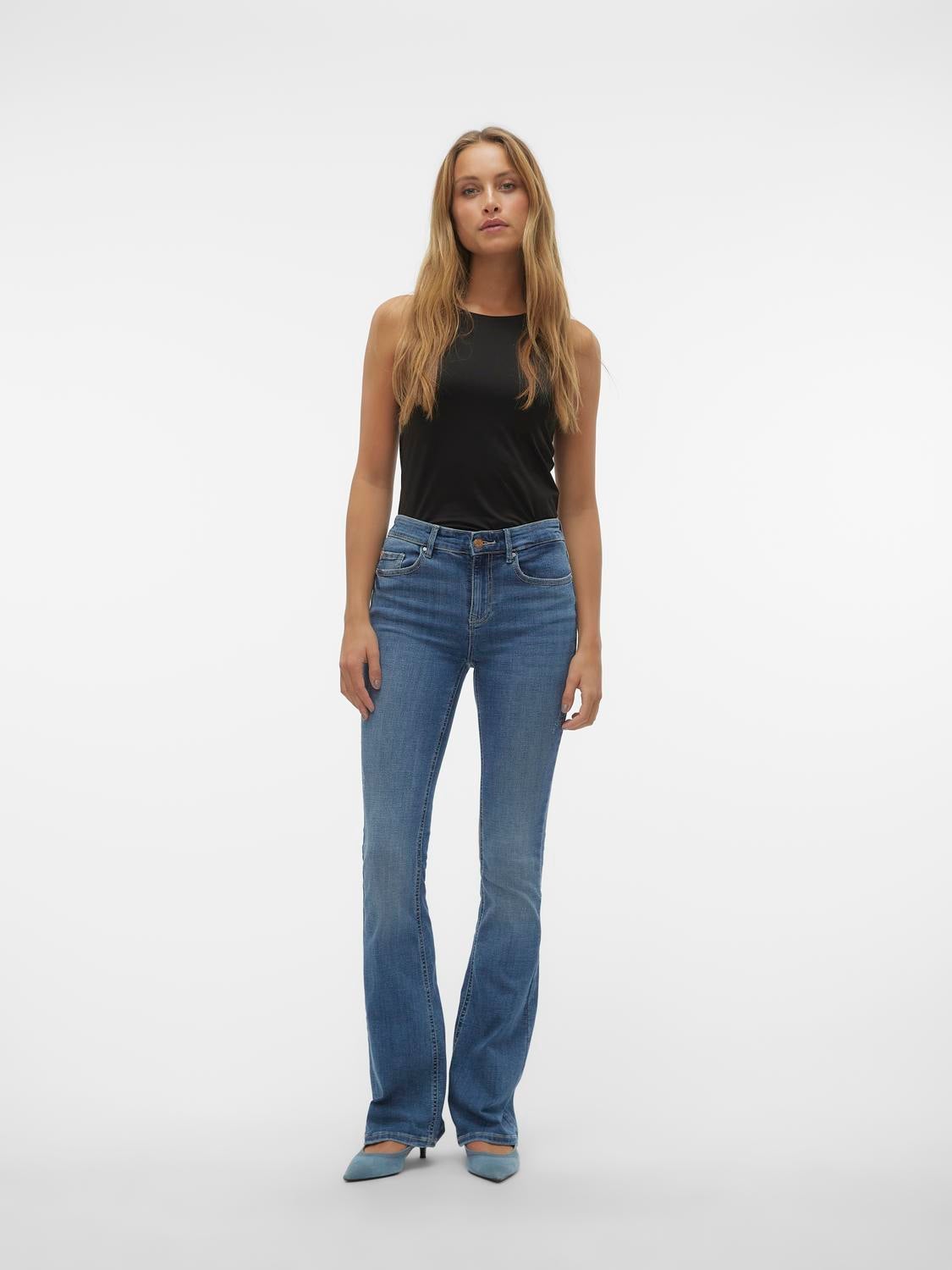 VMFLASH Mid Rise Ausgestellt Jeans