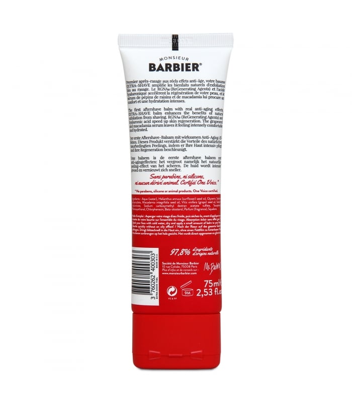 MONSIEUR BARBIER-EXTRA-SHAVE-Baume Après-Rasage Anti-âge Cicatrisant pour Hommes