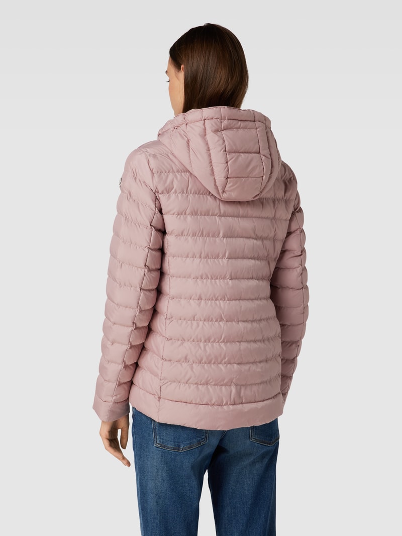 Steppjacke mit Zweiwege-Reißverschluss in rosé