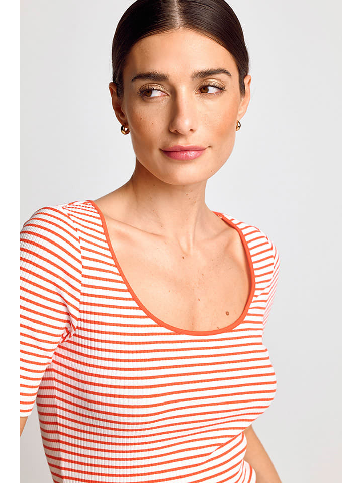 Rich & Royal Shirt in Weiß/ Orange günstig kaufen