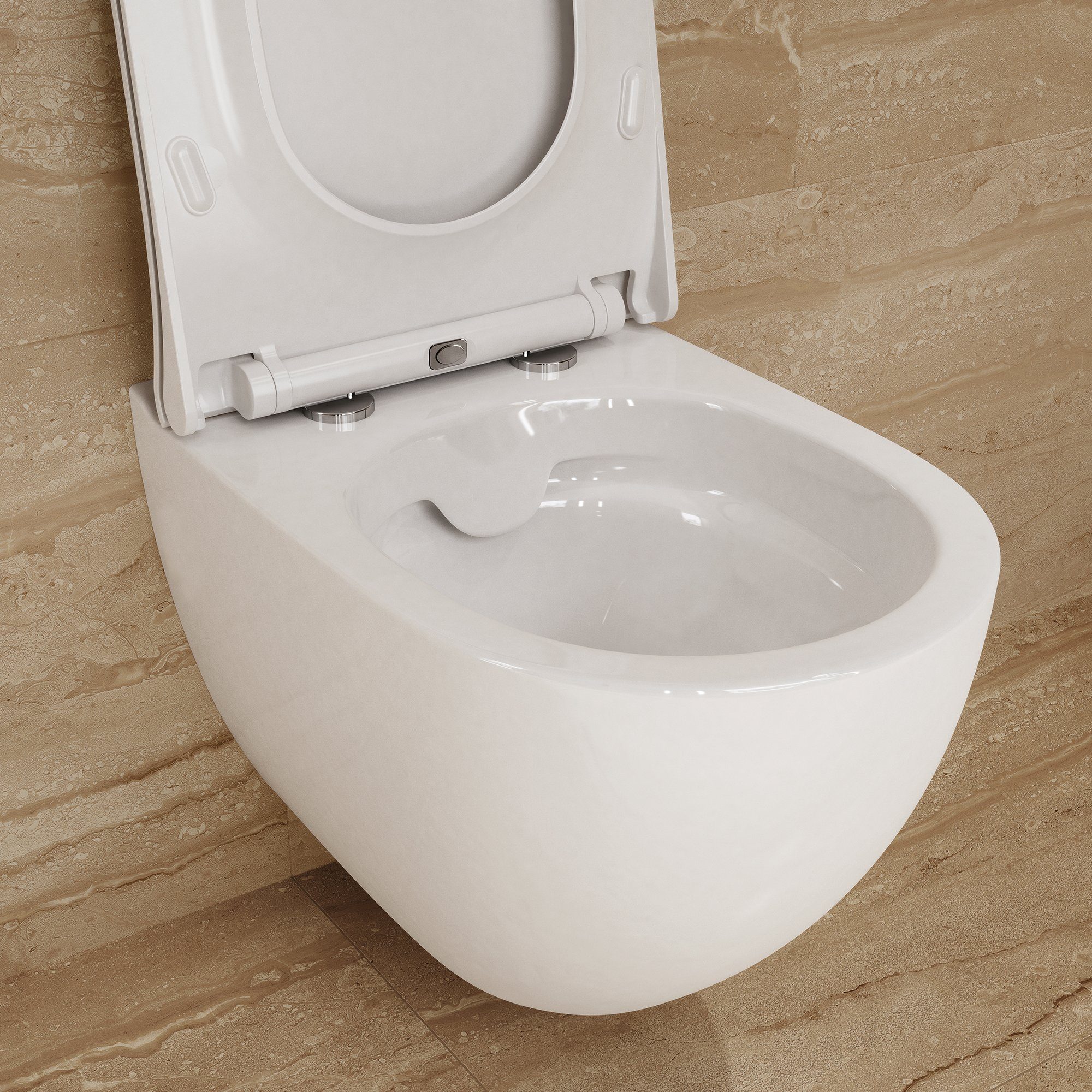 GEBERIT Vorwandelement WC Vorwandelement Bartolo WC spülrandlos Komplettset, Komplett-Set