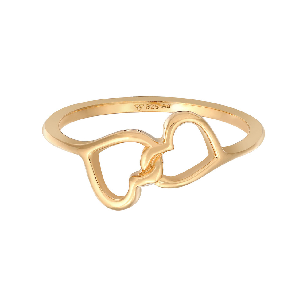 Elli Elli Bague Femmes symbole de cœur relié en argent sterling 925 Bague