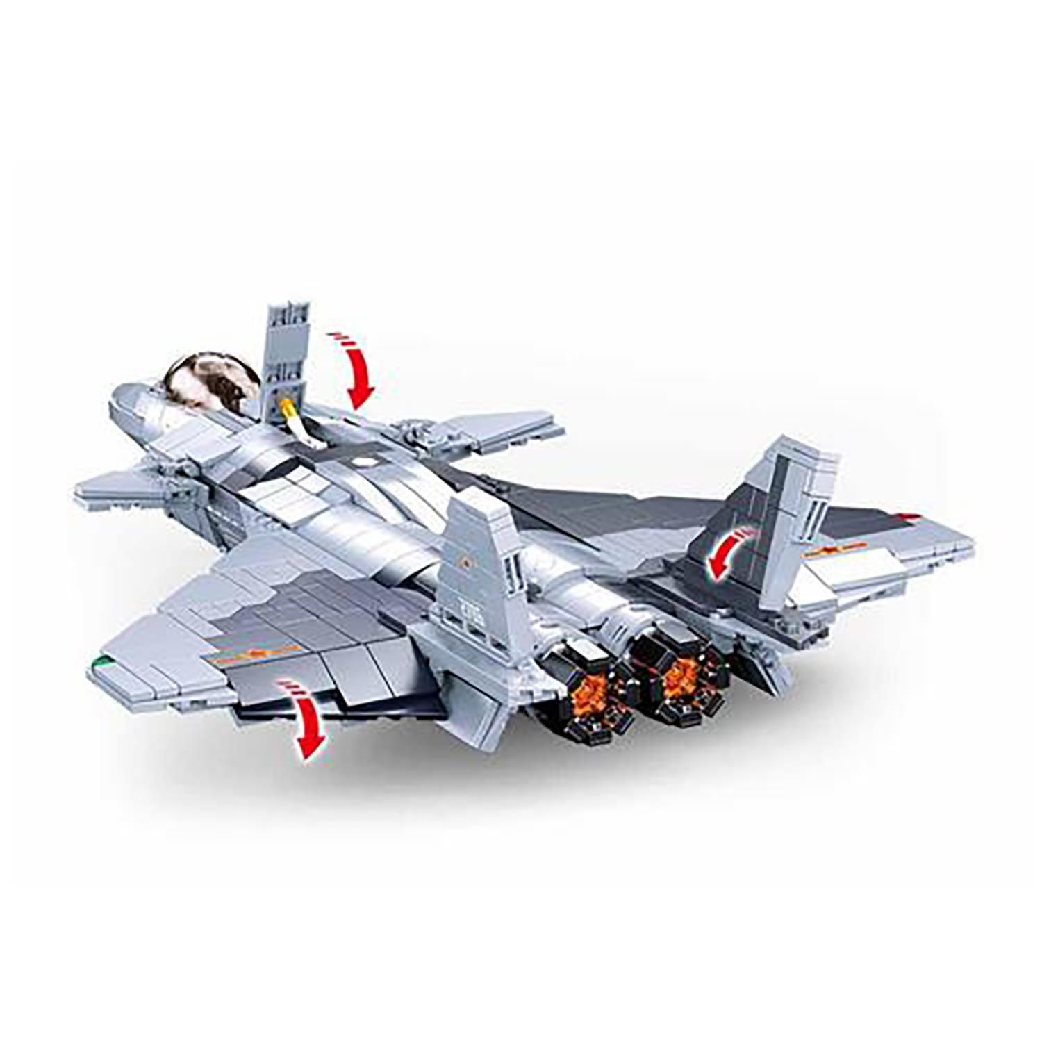 Kampfjet Mighty Dragon - Bausteine Set M38-B0931