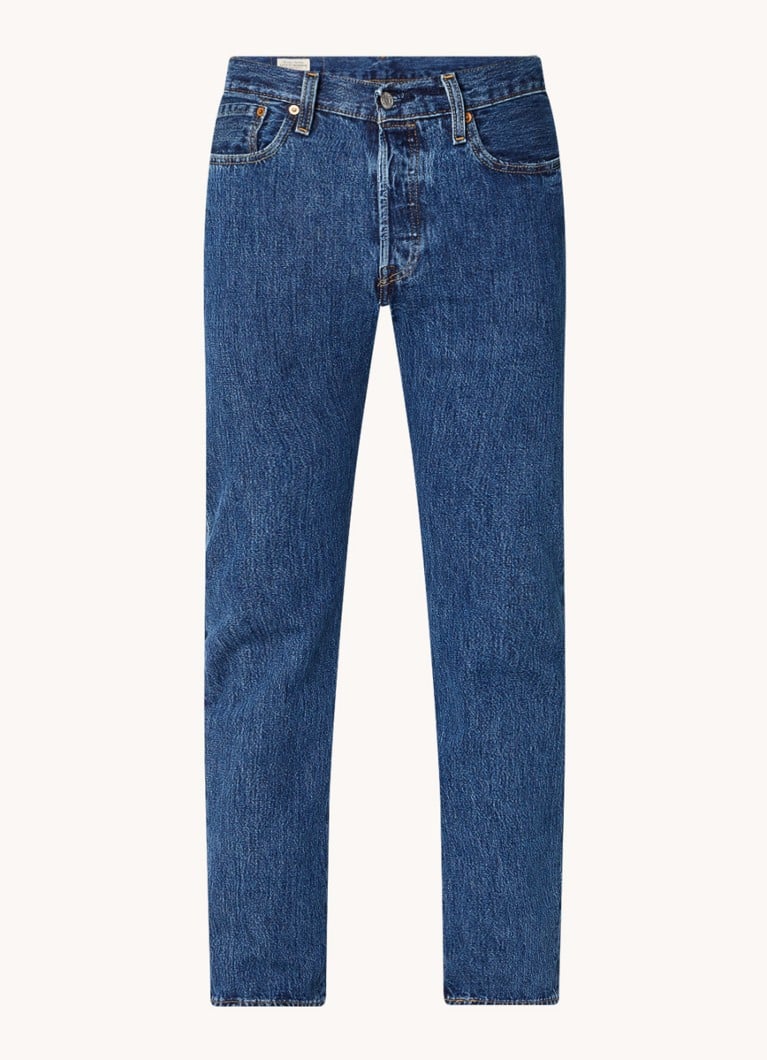 Levi's 501 høye jeans med rette ben og steinvask