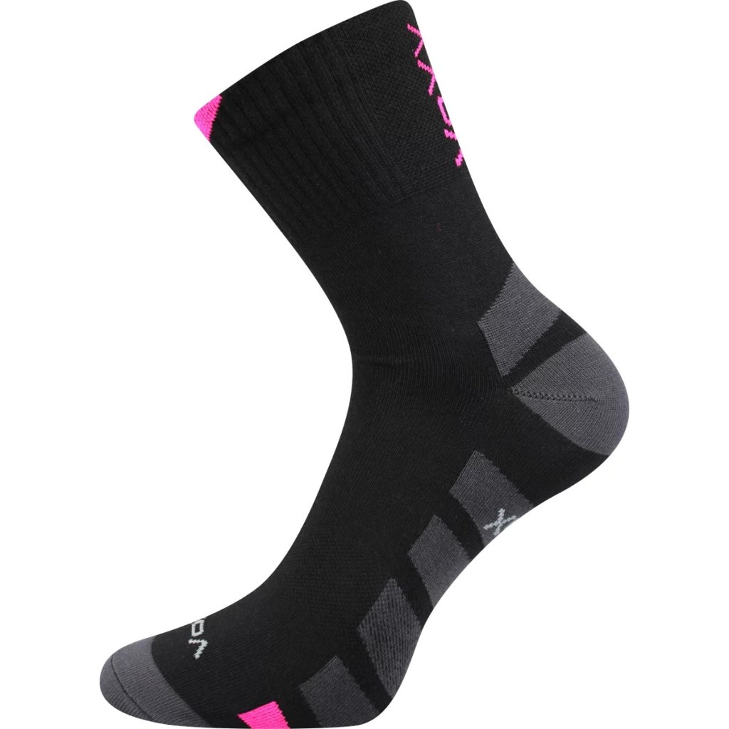 Voxx Gastl schwarz mit rosa Socken