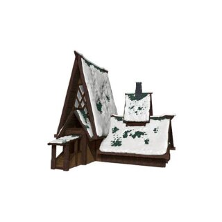 D&D Icons of the Realms Icewind Dale: Rime of the Frostmaiden Papercraft Set The Lodge