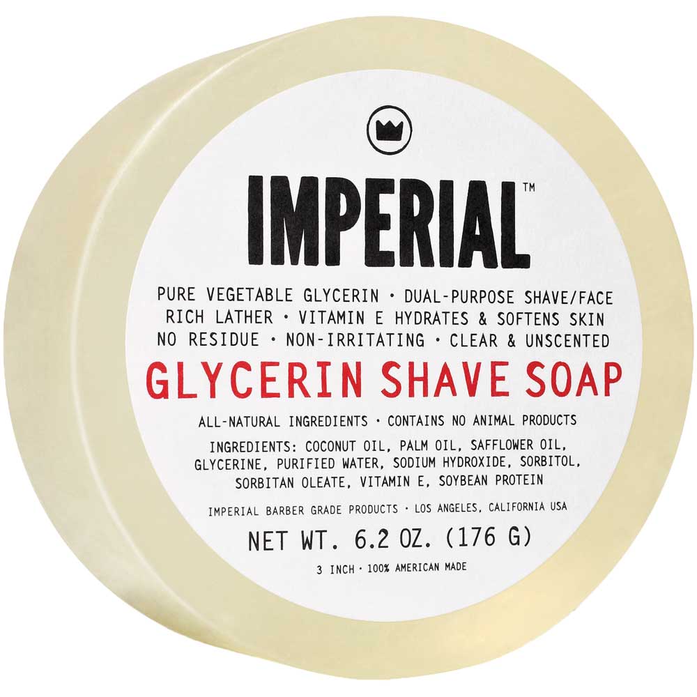 Imperial Barber Products Glycerin Shave/Face Soap 183 ml Puck