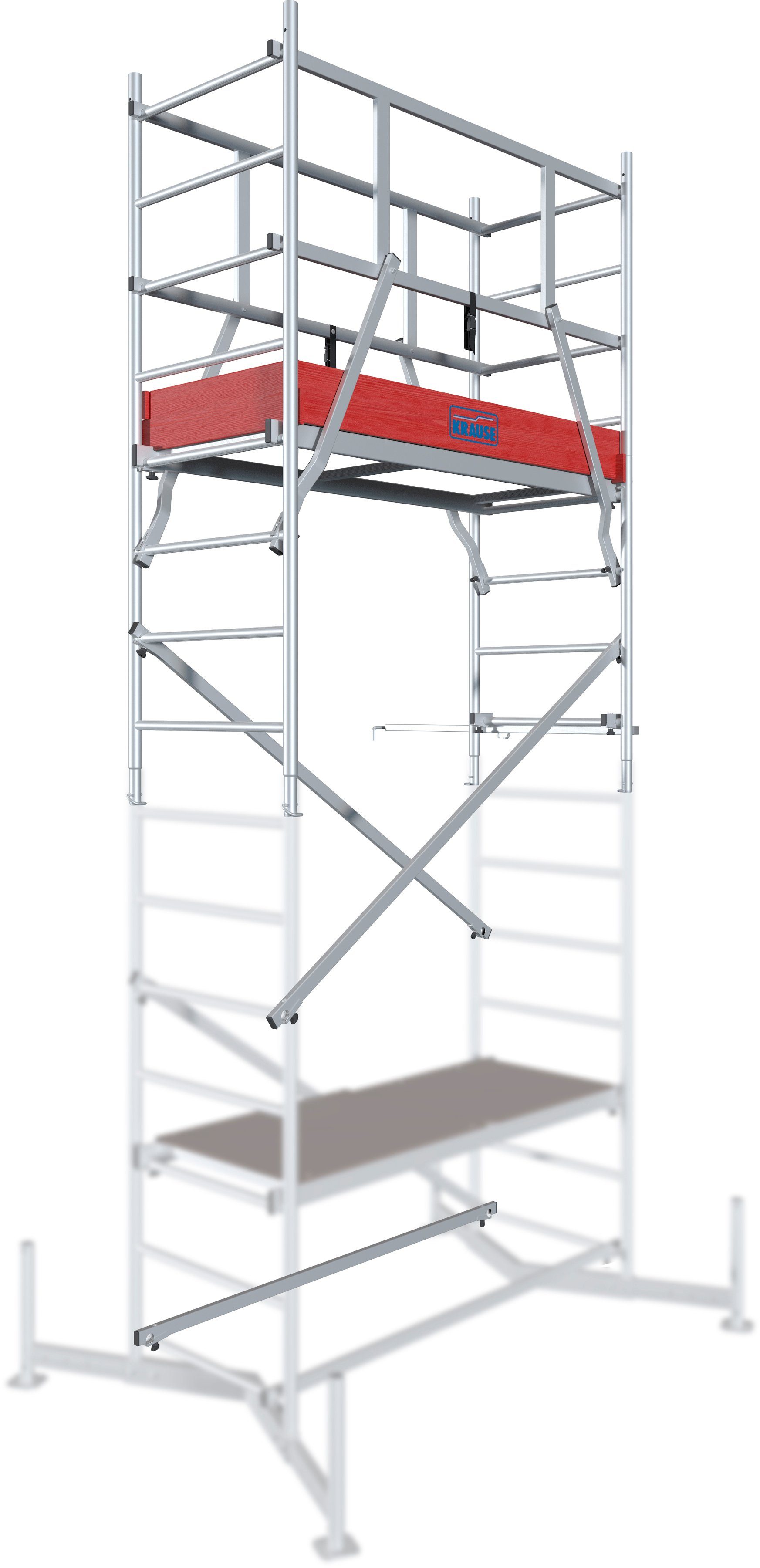 KRAUSE Arbeitsgerüst ClimTec System 1. Aufstockung, nur in Verbindung mit dem ClimTec System Grundgerüst nutzbar