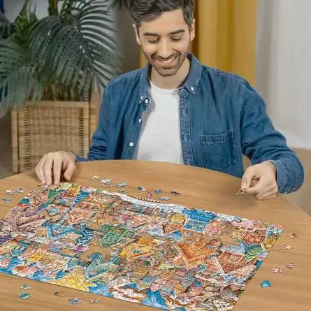 Puzzle 1000 Teile - Christmas Cookie Village