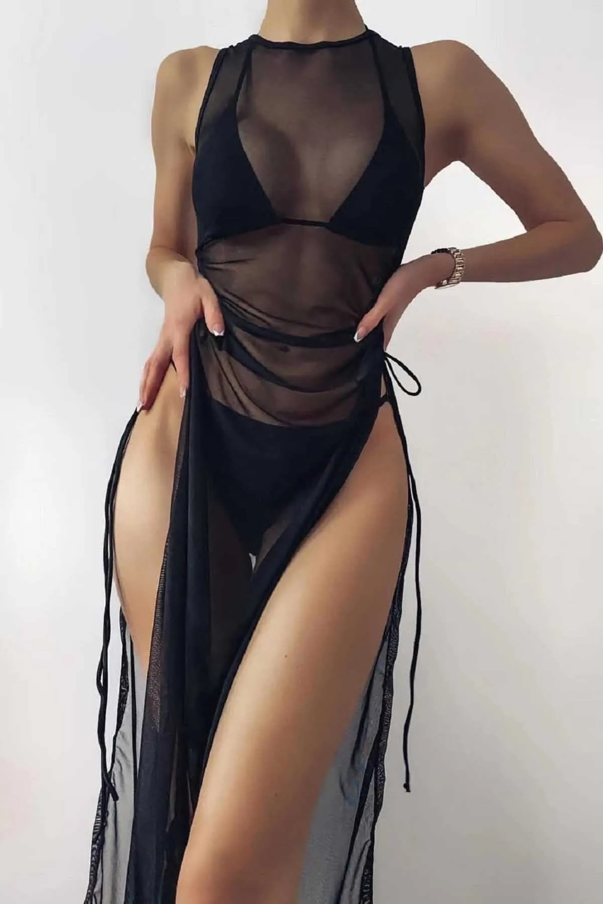 Angelsin  Tüll-Pareo-Strandkleid