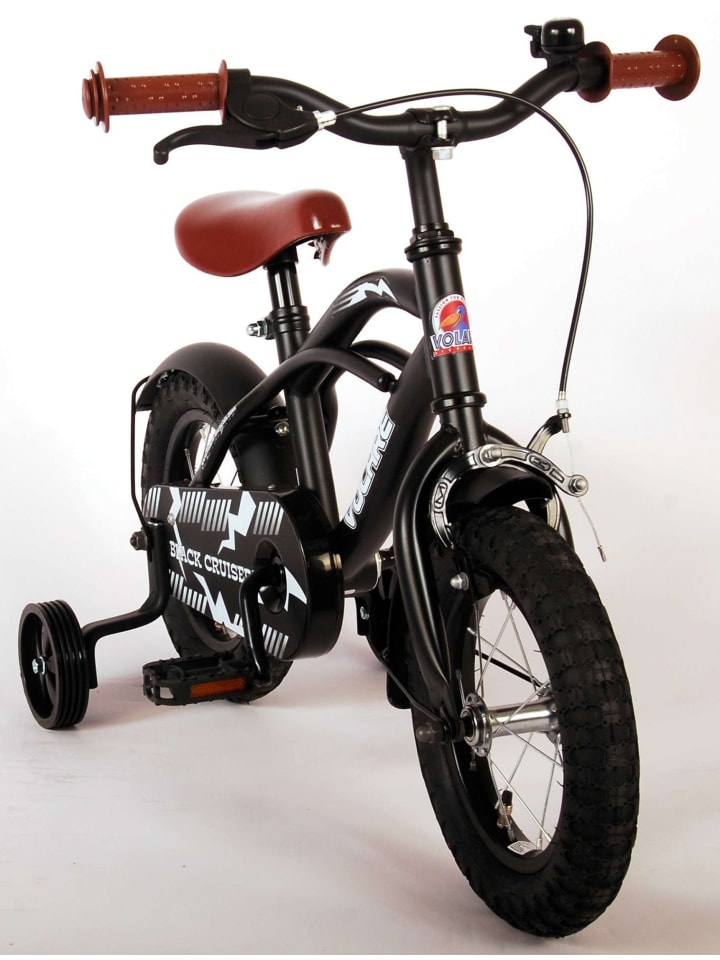 Volare Kinderfahrrad Black Cruiser für Jungen 12 Zoll Kinderrad in schwarz 3 Jahre günstig kaufen onesize