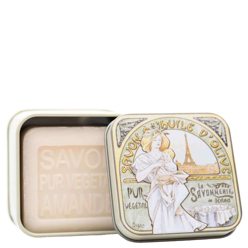 La savonnerie de nyons Savon 100g Amande et Boîte Métal Mucha 3 Savon