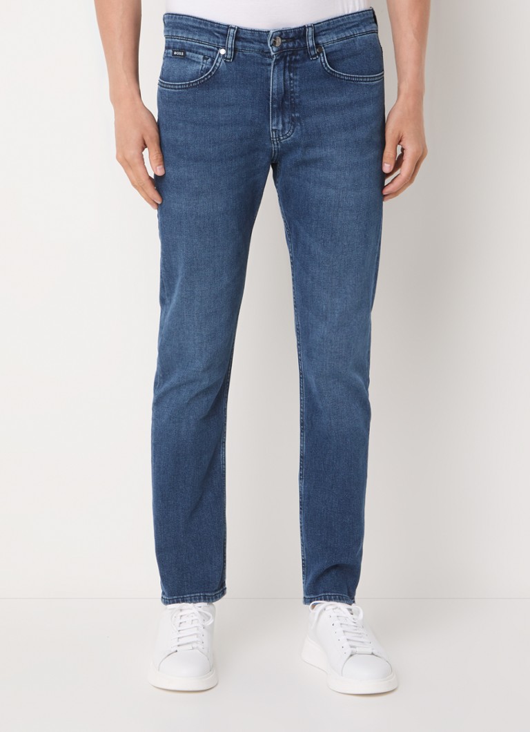 Blugi HUGO BOSS H-Delaware Slim Fit, nuanță închisă