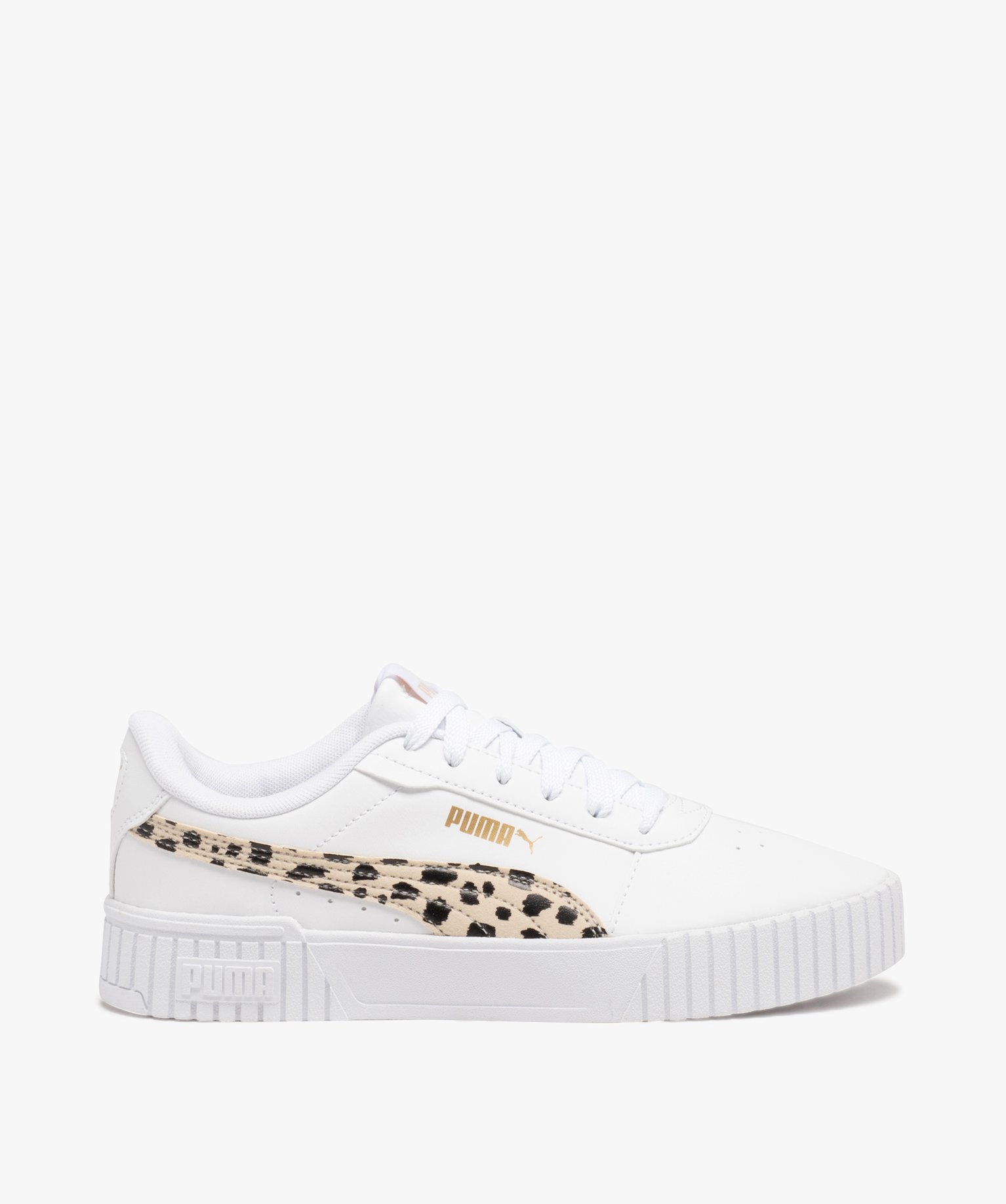 Baskets fille unies avec détail imprimé - Puma blanc | GEMO