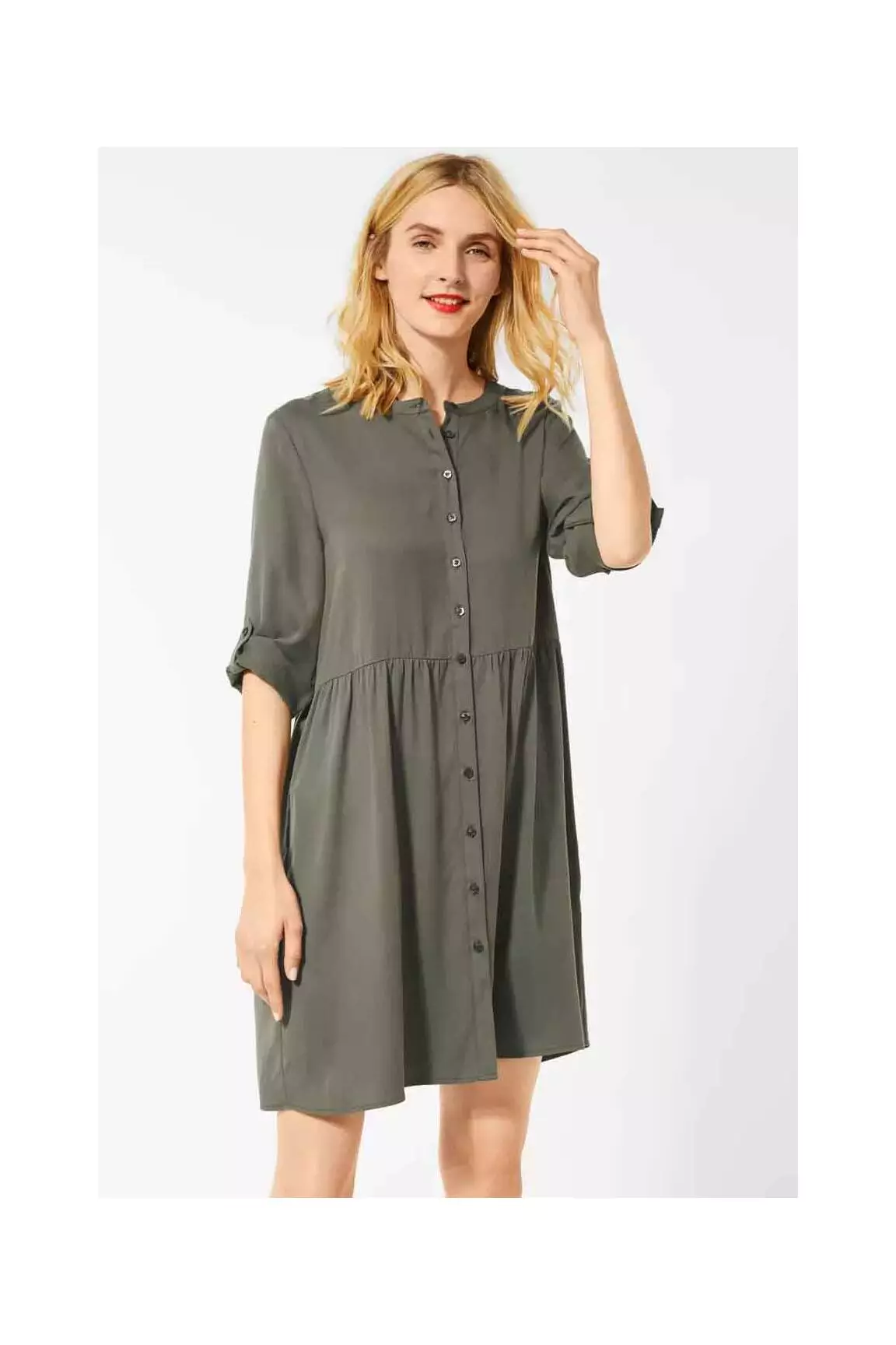Street One Robes Mi Longues Femme couleur vert