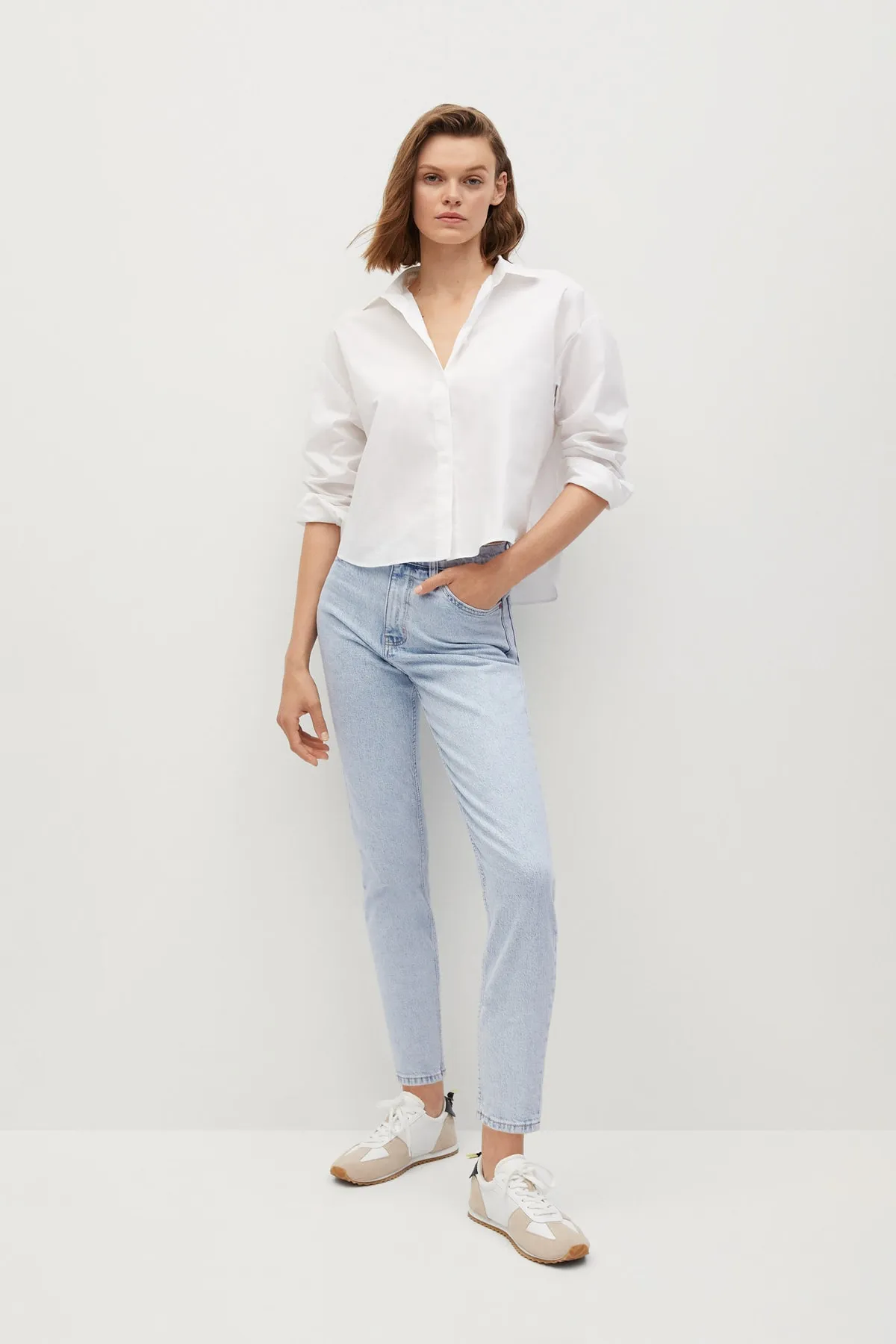 MANGO  Blaue Damenjeans 17010571