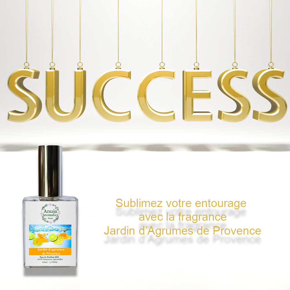 anuja aromatics Jardin d'Agrumes de Provence Eau de Parfum Bio aux Essences 100 % Naturelles