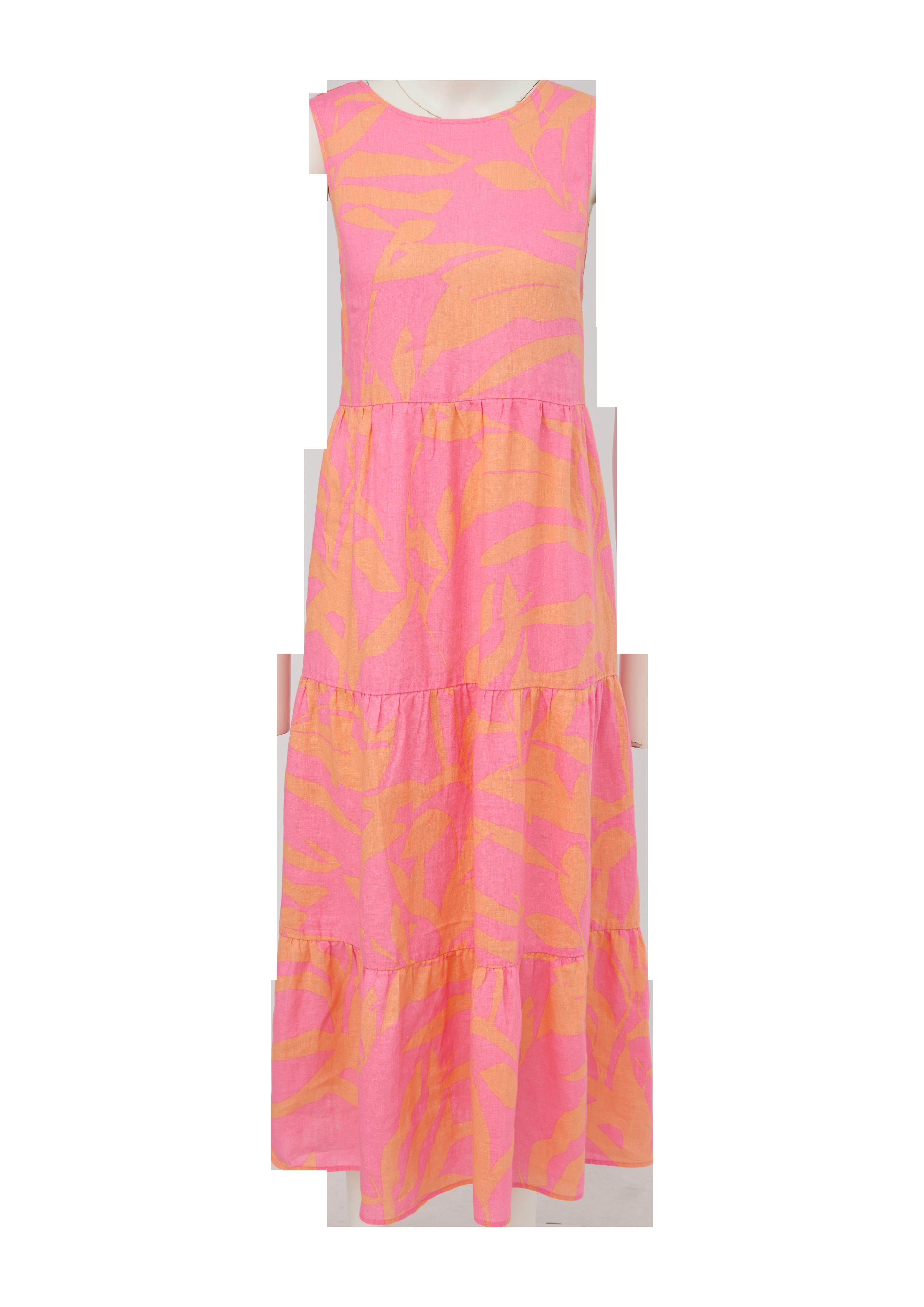 Volantkleid aus Leinen  2131881-44A3