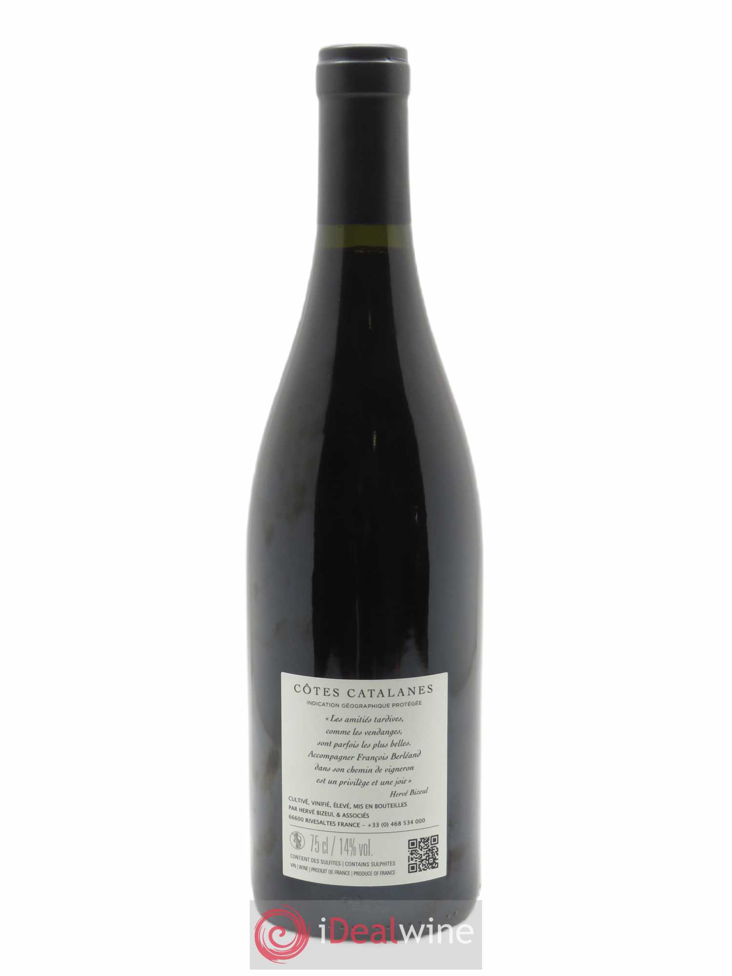 IGP Côtes Catalanes Clos des Fées Entre Amis Hervé Bizeul (vente caritative) 2019 - Lot de 1 Bouteille