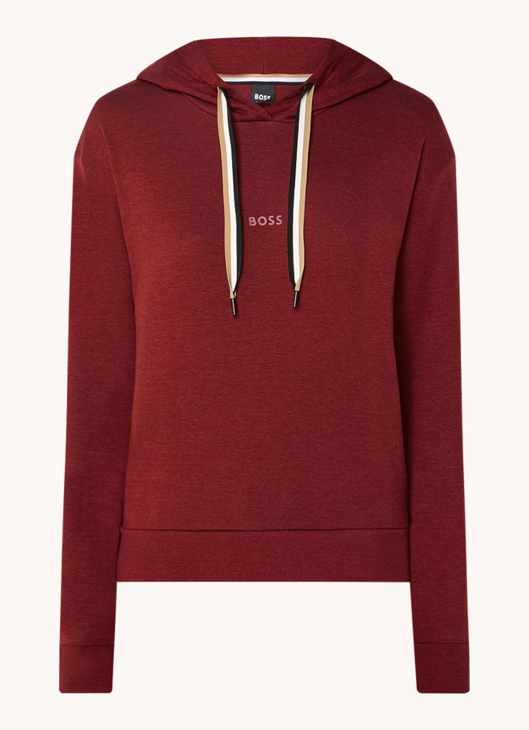 Hanorac HUGO BOSS cu logo din amestec de lyocell