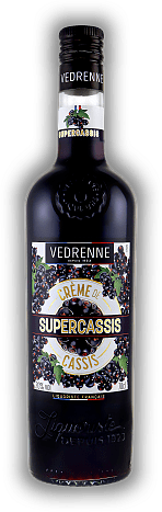 Vedrenne Supercassis Vedrenne Supercassis Ein edler Crème de Cassis von hervorragender Qualität. 0,7	 Liter - Vol 20%