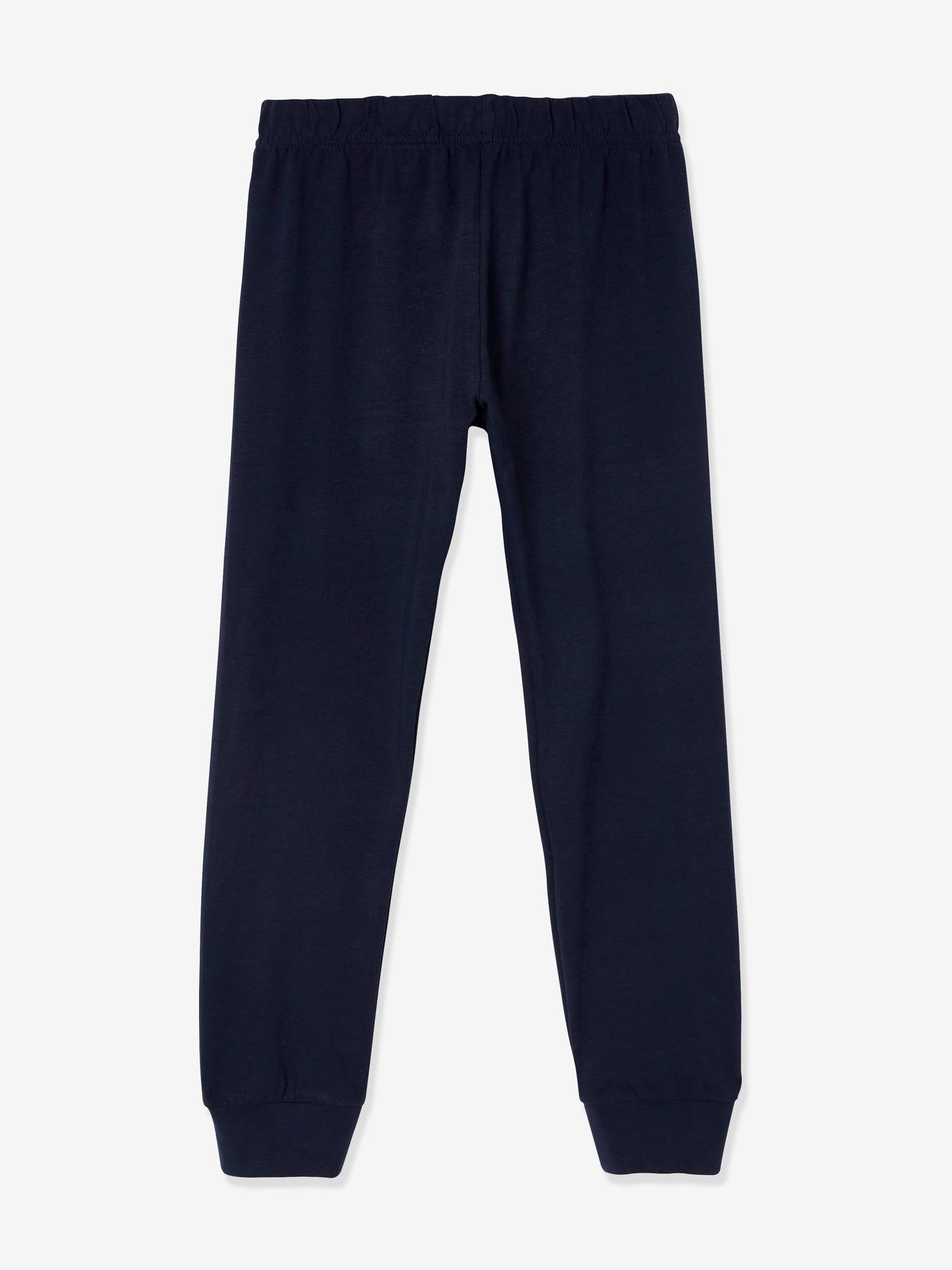 Vertbaudet 2er-Pack Jungen Schlafanzüge im Marine-Style BASIC Oeko-Tex - nachtblau/kariert