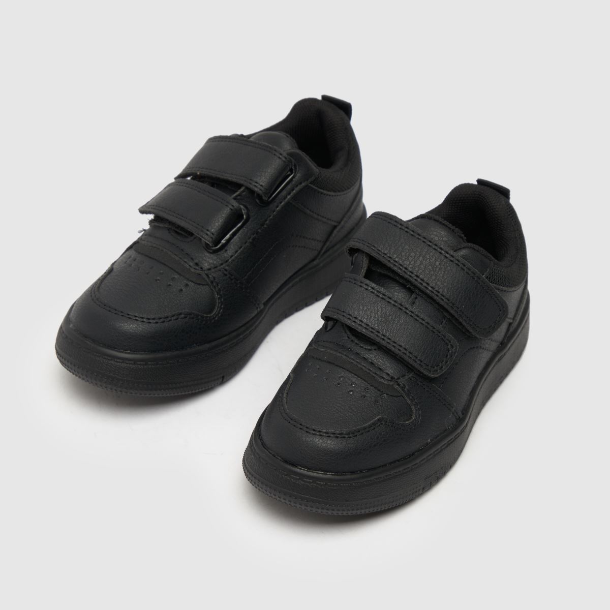 Schuh svarta maskinskor för pojkar, småbarn