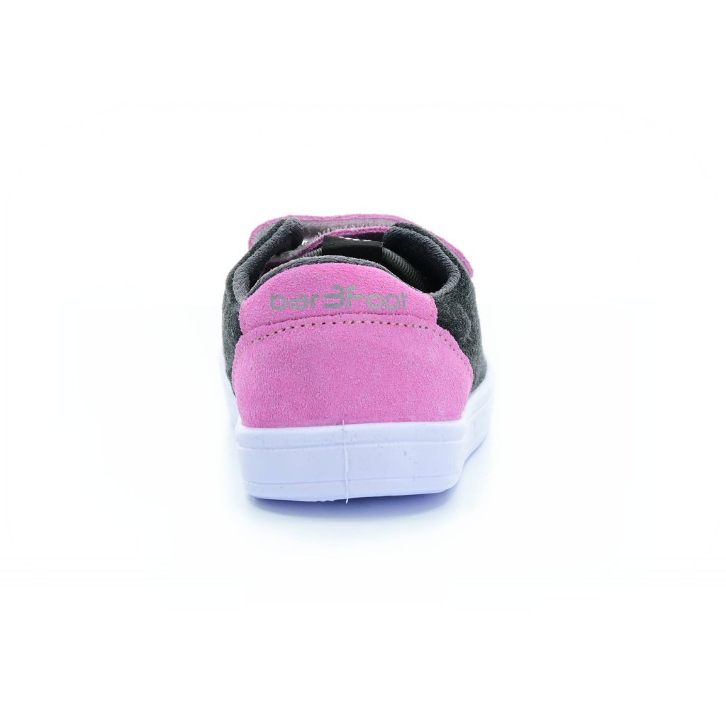 3F rosa-graue Barfuß-Sneakers 2 Klett 4BC29/12