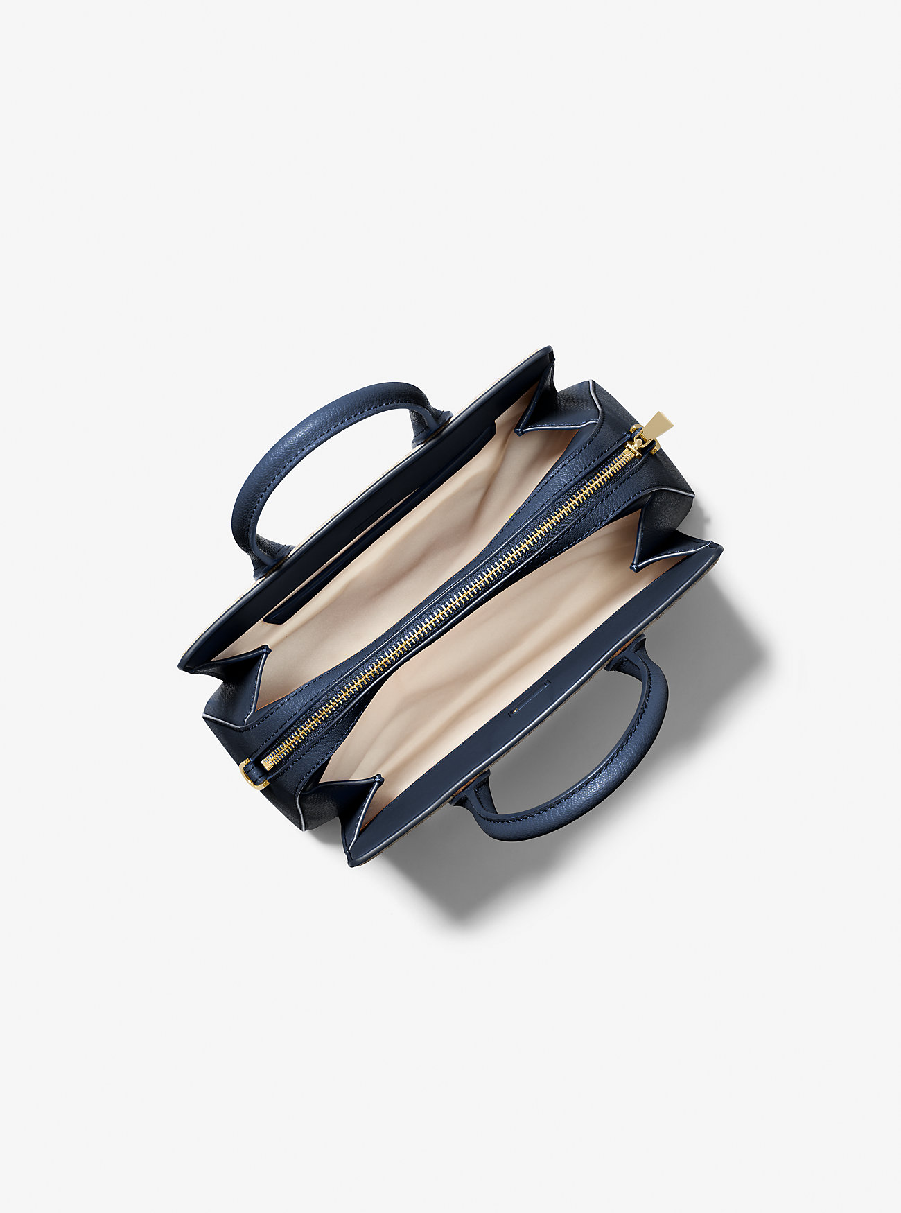 Borsa a mano Laila piccola in pelle martellata - BLU NAVY