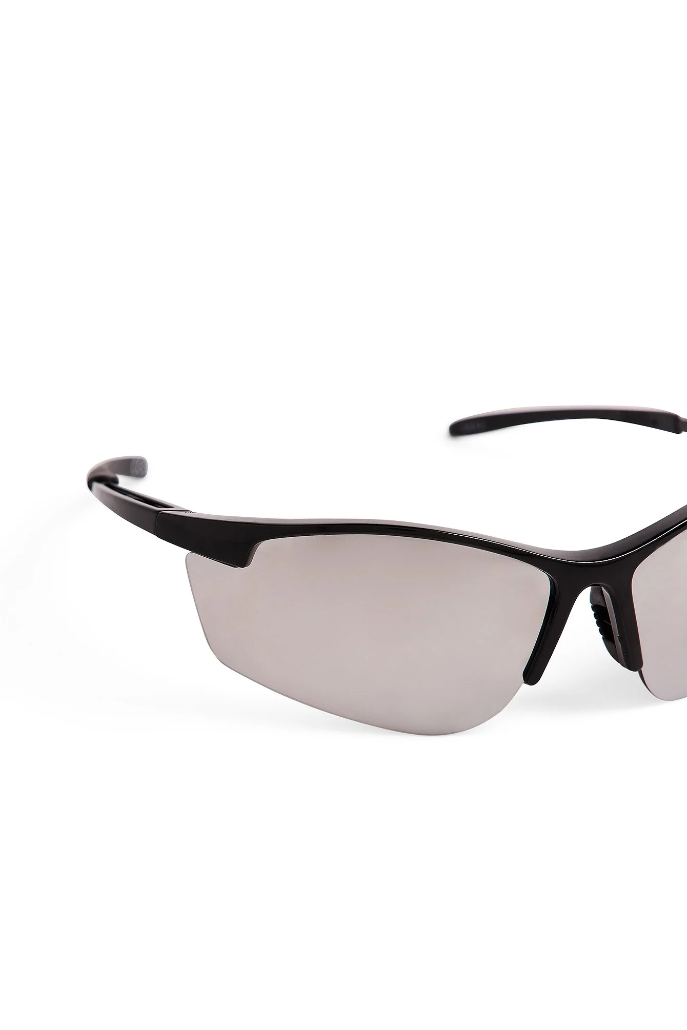 Wickelsonnenbrille mit halbem Rahmen