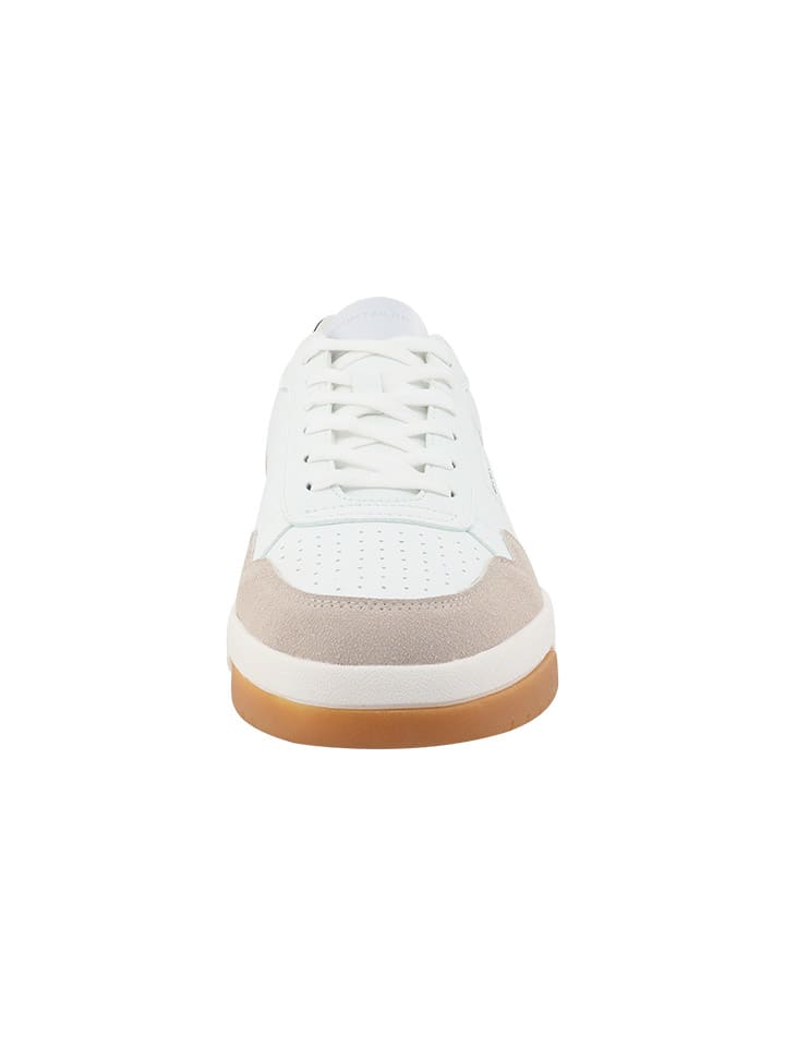 Tom Tailor Sneakers in Weiß/ Beige/ Dunkelblau günstig kaufen