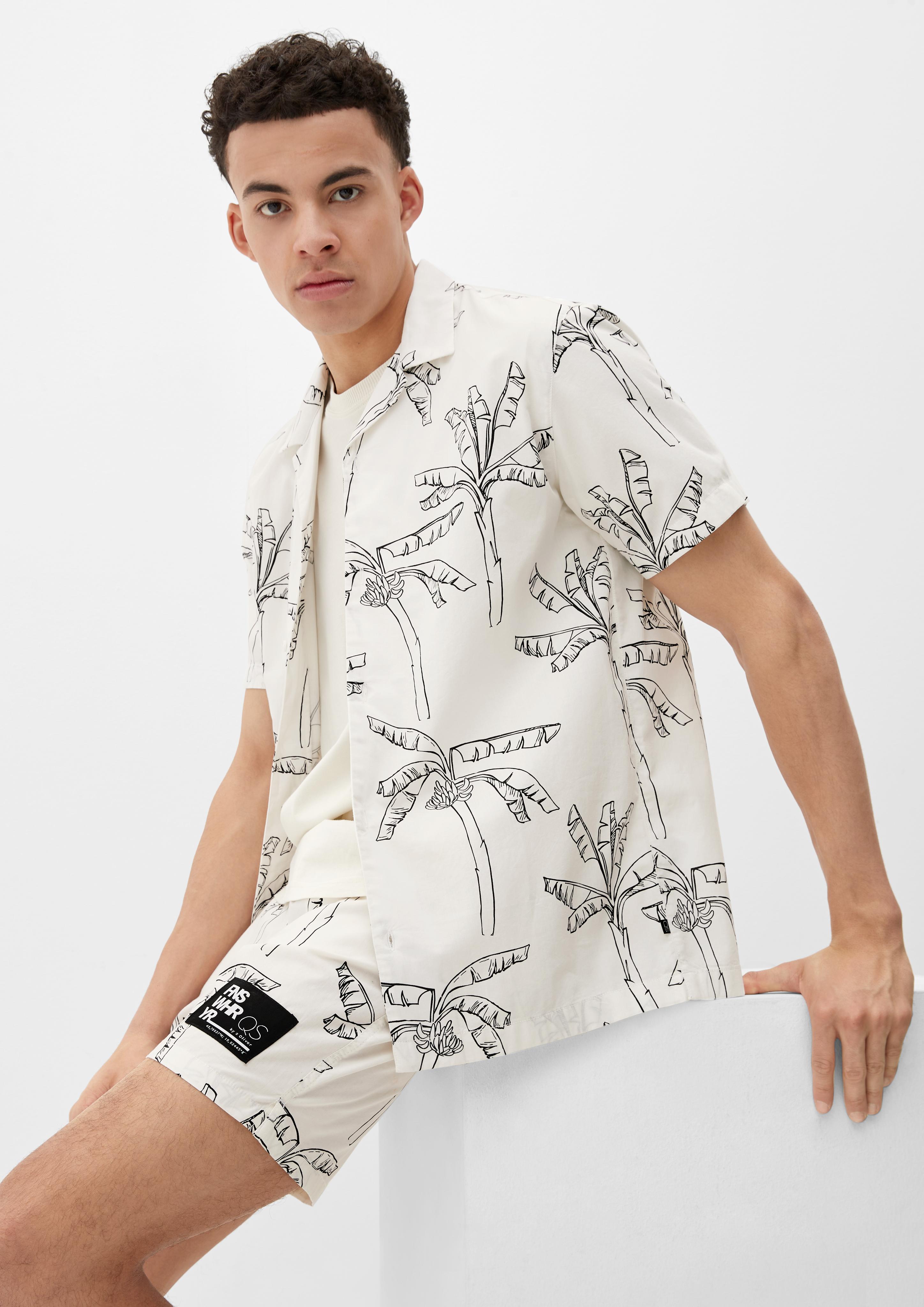 Relaxed: Hemd aus Viskosemix  2131050-80A0