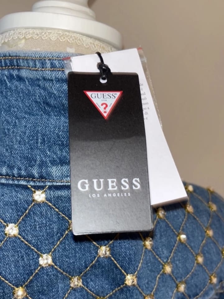 Guess Jeans Jeansjacke in Blau günstig kaufen M