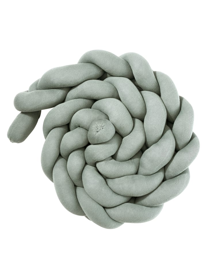 nordic coast company  Bettschlange in Mint- (L) 180 cm geflochten günstig kaufen onesize