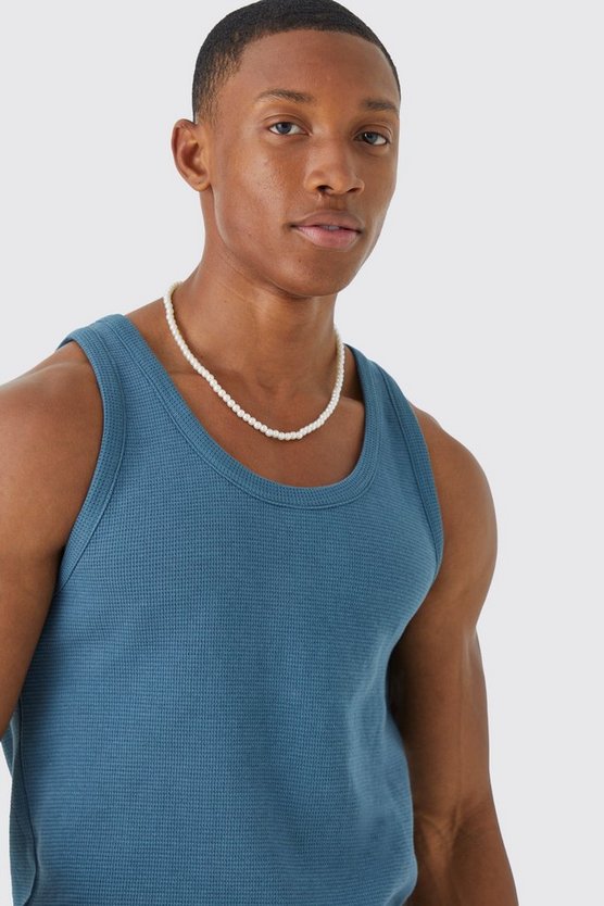 Tanktop in Waffeloptik