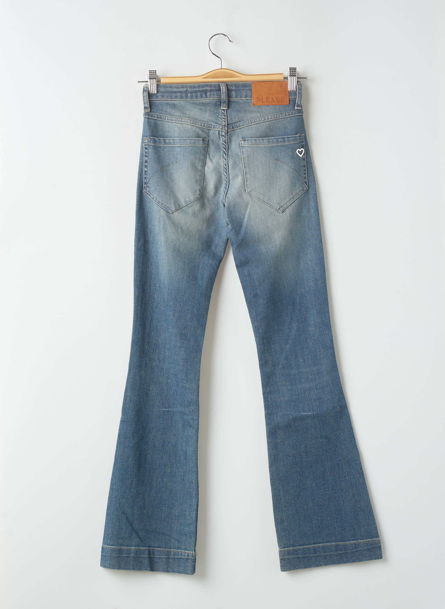 Please Jean Flare Femme couleur bleu