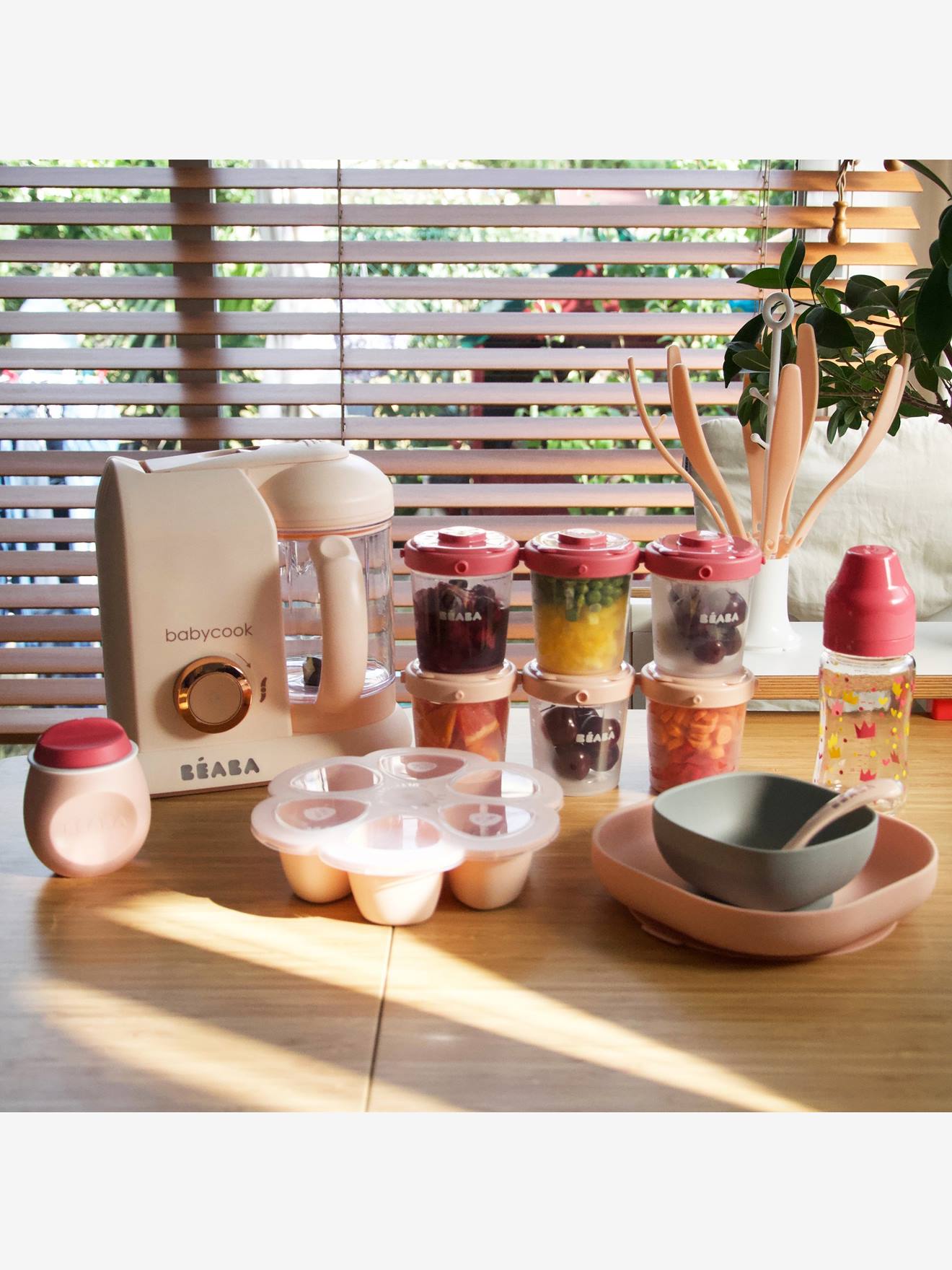 Beaba Baby Esslern-Schale mit Saugnapf BEABA - grün