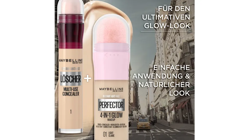 MAYBELLINE NEW YORK Instant Perfector Glow 4-in-1 Make-Up 20 ml 01 Light - Glow 01 Light