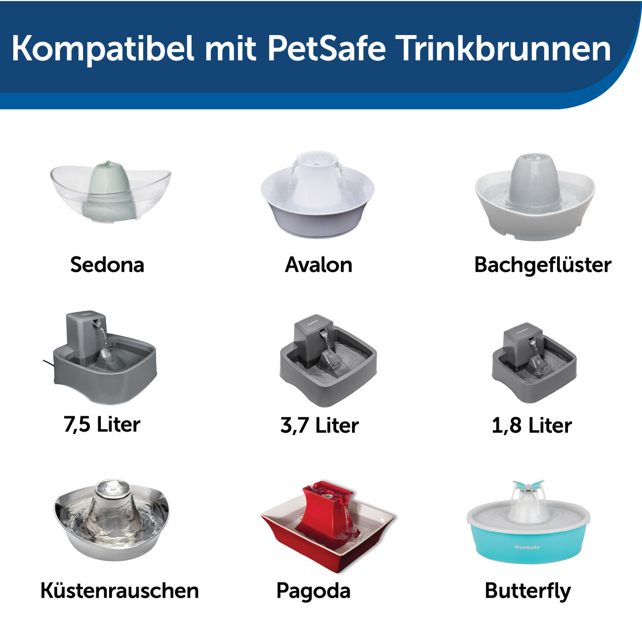 PetSafe Trinkbrunnen PetSafe Kohlefilter, 4er Pack