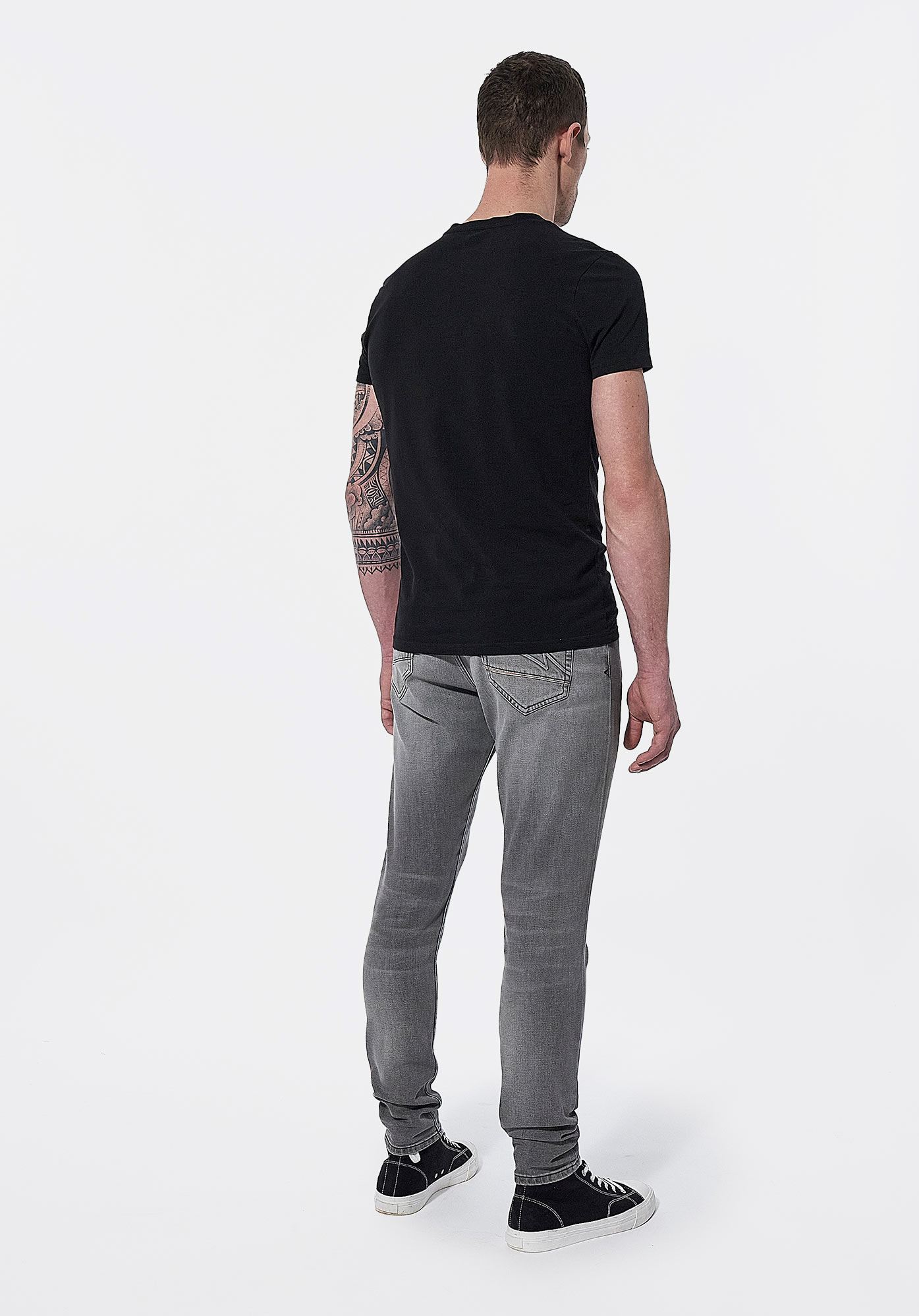 TYREL  Jean slim gris Homme
